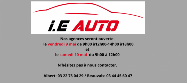 OUVERT LE 09 ET 10 MAI 